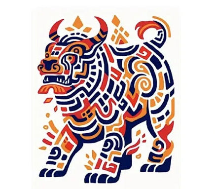 Chinese zodiac ox illustration