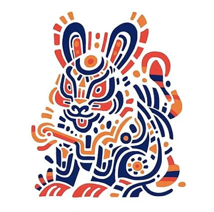 Chinese zodiac tiger illustration